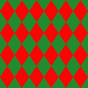 Red and Green Argyle Pattern