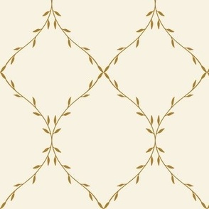 Twisting Vine Trellis_Large Cream Brown