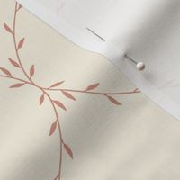 Twisting Vine Trellis_Large Cream Dusty Pink