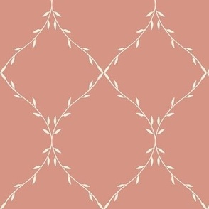 Twisting Vine Trellis_Large Dusty Pink Cream