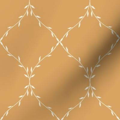 Twisting Vine Trellis_Large Tan Cream