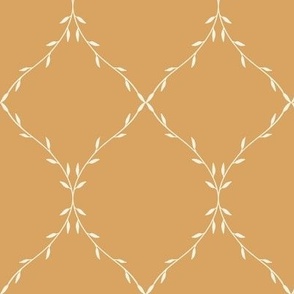 Twisting Vine Trellis_Large Tan Cream