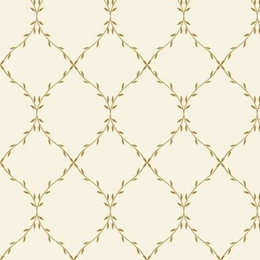 Twisting Vine Trellis_Small Cream Brown