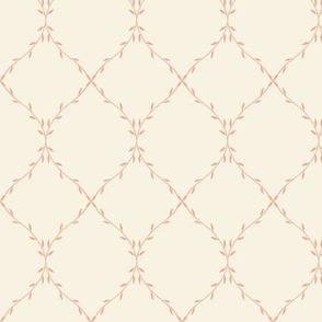 Twisting Vine Trellis_Small Cream Pink