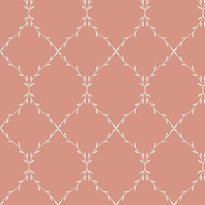 Twisting Vine Trellis_Small Dusty Pink Cream