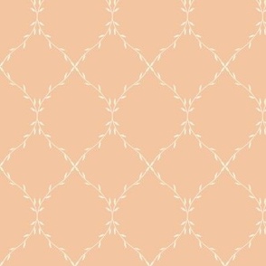 Twisting Vine Trellis_Small Peach Cream 