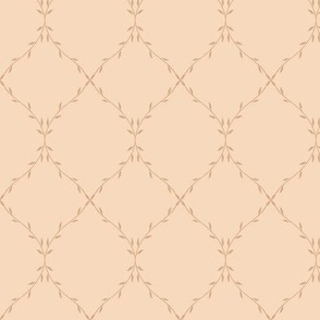 Twisting Vine Trellis_Small Peach Taupe