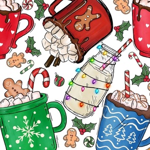 Christmas Cocoa Mugs (Design 1)