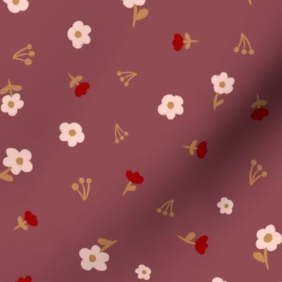 Ditsy_Floral_Tossed_-_Dusty_Rose