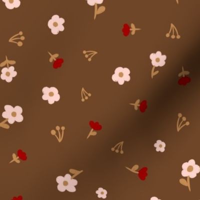 Ditsy_Floral_Tossed_-_Brown