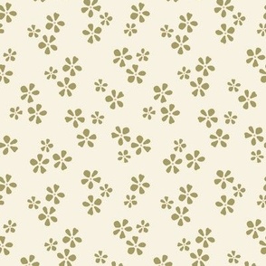 Ditsy Floral_Large Cream Moss