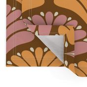 1920s-Art-Deco-Abstract-Leaves---XL---wallpaper---BROWN-pink-orange-white---JUMBO