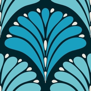 1920s-Art-Deco-Abstract-Leaves---XL---wallpaper---dark-_-bright-BLUE-white---JUMBO