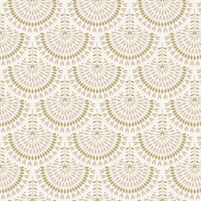 modern geometric art deco_Regular scale_Ivory gold beige