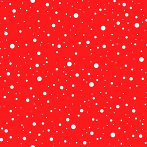 It snows on the Mistletoe (red BG)