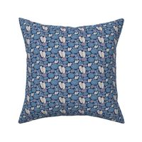 Coral reef sponges and corals - navy by studio breval