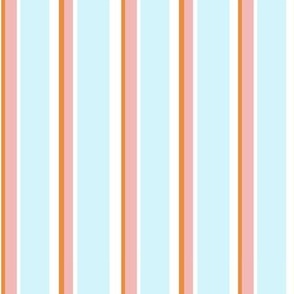 Blue Autumn Stripes Pattern