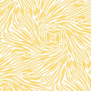 zerba swirls - buttercup  yellow, 21" fabric repeat