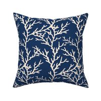 Coral reef coral branches - navy by studio breval
