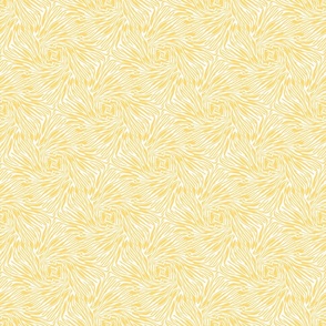  zerba swirls, buttercup yellow and white, small scale