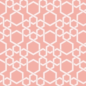 Hebron Geometric Rose Pink Medium 