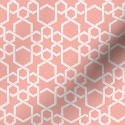 Hebron Geometric Rose Pink Small