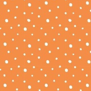 Mandarin Polka Dot Confetti Pattern