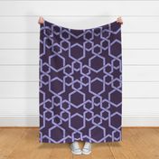 Hebron Geometric Plum and Lilac Large 