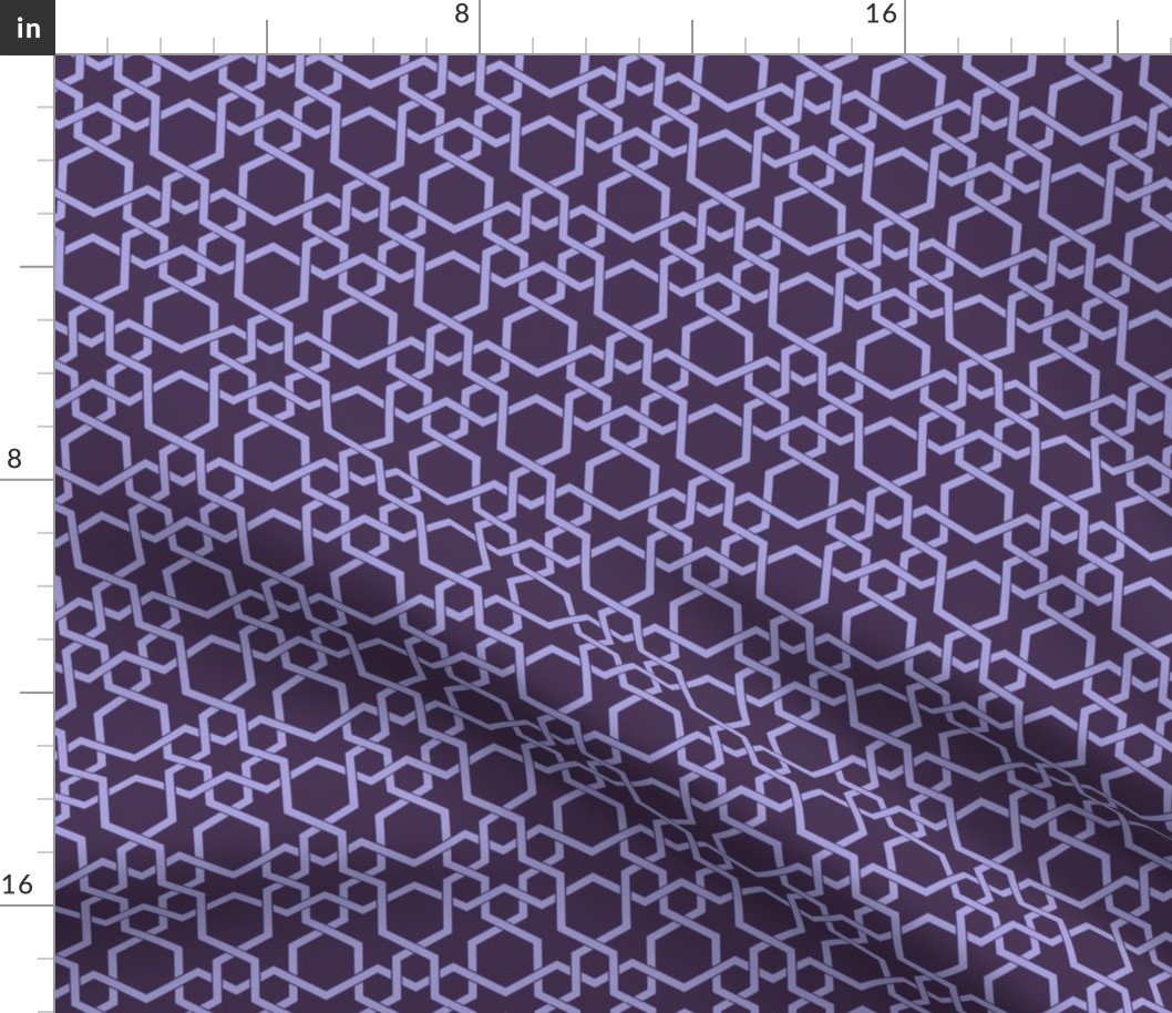 Hebron Geometric Plum and Lilac Small 