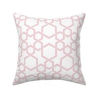 Hebron Geometric Cotton Candy and White Medium 