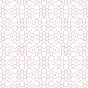 Hebron Geometric Cotton Candy and White Small 