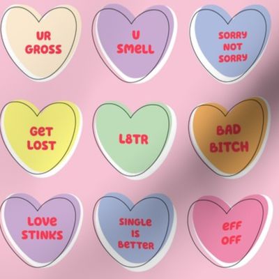 Anti Valentine's Day Candy Hearts