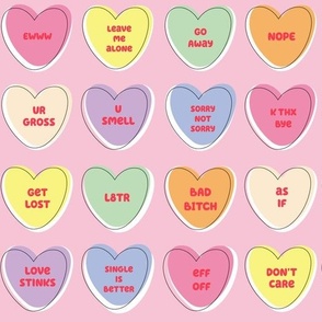 Anti Valentine's Day Candy Hearts
