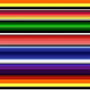 Serape Stripes (horizontal large scale)    