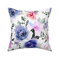 Jumbo / Starburst Indigo and Lilac Floral