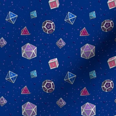 DnD Dice Set Bisexual Pride (small version)