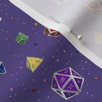 DnD Dice Set LGBT Full Rainbow Pride (small version)