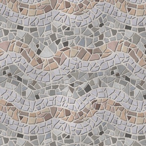Mosaic Pattern beige speckled