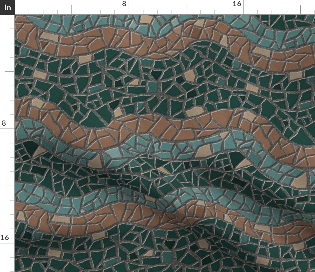 Mosaic Pattern Sage _ Jade