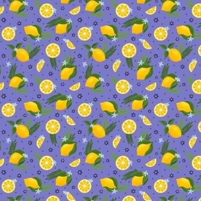 Lemon Ditsy Celebration Purple