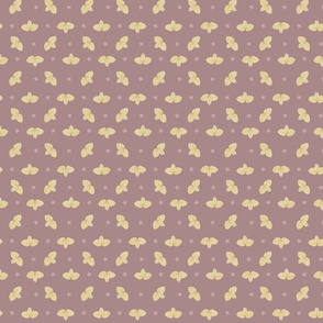 Tri-Leaf Pink _ Beige Papercut Pattern small