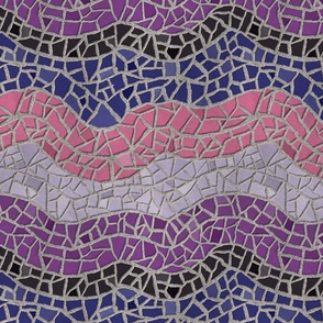 Mosaic Pattern Genderfluid pride