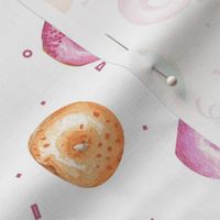 Watercolor donuts