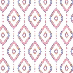 ethnic diamond pink tile