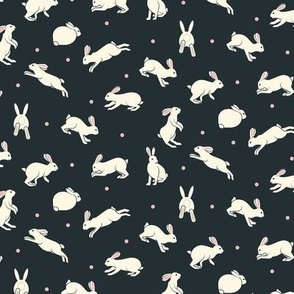 Just Rabbits- Slate Gray - xs