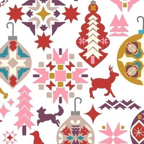 Swedish Christmas Ornaments & Arctic Animals, 18 inch