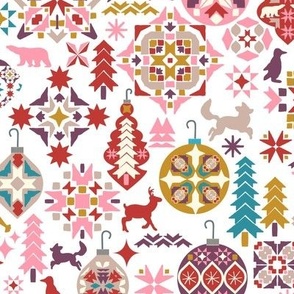 Swedish Christmas Ornaments & Arctic Animals, 12 inch
