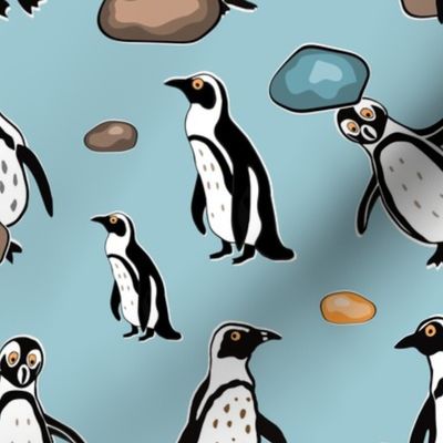 Penguins at Boulders Spoonflower-01