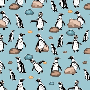 Penguins at Boulders Spoonflower-01