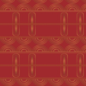 1920's-Art Deco-burgundy pattern